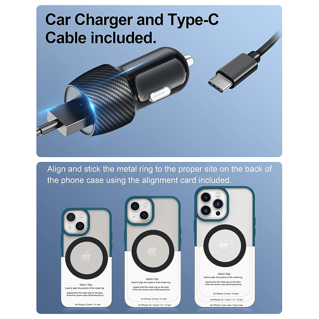 para portavasos MagSafe Soporte inalámbrico para cargador de