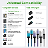 Paquete de 3 cables de carga rápida Samsung de 10 pies USB t