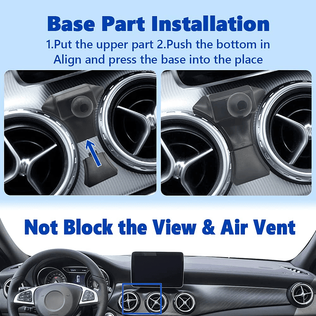 TTMIC Soporte para teléfono para automóvil para Mercedes Ben