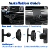 Soporte para teléfono de coche para Audi A6 S6 A7 S7 2012-20