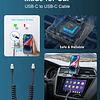 Adaptador de cargador de coche USB C, [mini y metal] Cargado