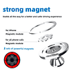 Soporte magnético para teléfono para automóvil, [2 grupos de