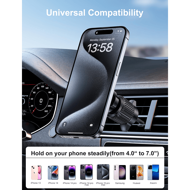 para soporte de coche MagSafe, soporte magnético para teléfo
