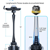 ® Soporte para teléfono con portavasos para automóvil mejora