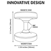 Soporte y soporte magnético doble para teléfono para gimnasi