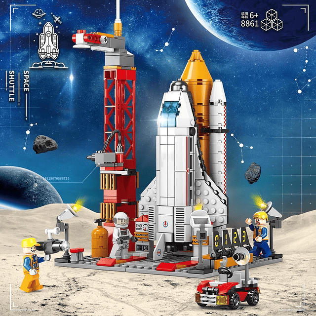 ​​Space Exploration Shuttle Toys Kit de construcción aeroesp