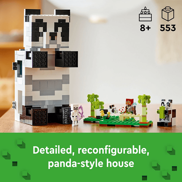 Minecraft The Panda Haven, Casa de juguetes móvil con figura