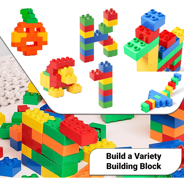 Mega Building Blocks - Clásico, colorido y grande - Bloques