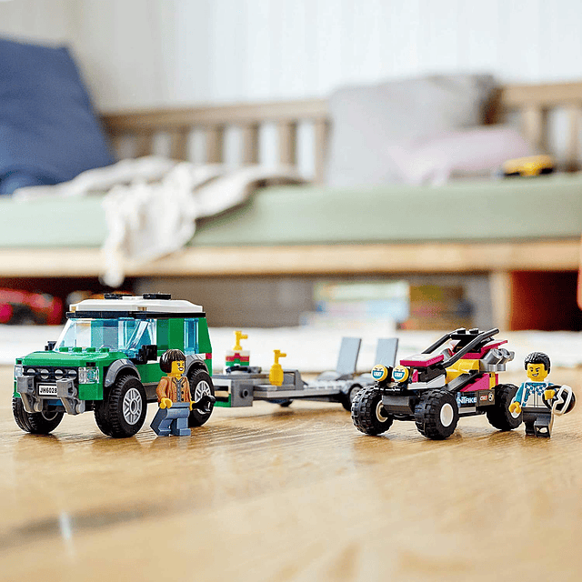 Kit de construcción City Race Buggy Transporter 60288; Jugue