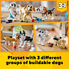 Creator Juego de juguetes de construcción para perros adorab