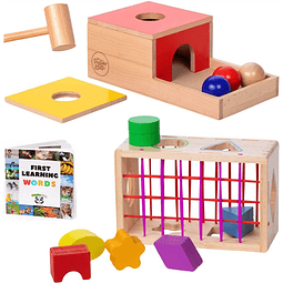 Montessori Toys para 1 año - Caja de permanencia de objetos