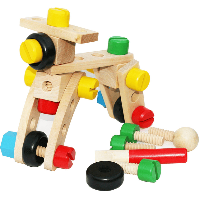 TOWO Juego de tuercas y pernos de madera, kit de construcció