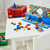 Vitrina y juego LEGO, contenedor de almacenamiento de juguet