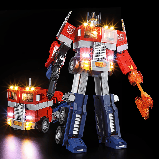 Luz LED para Lego 10302 Creator Expert Optimus Prime Modelo