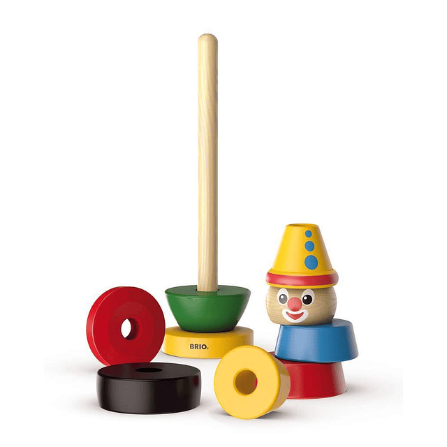 BRIO Infant & Toddler 30120 - Payaso apilable - Juguete apil