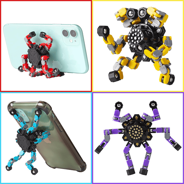 Transformable Fidget Spinners 2 piezas para niños y adultos