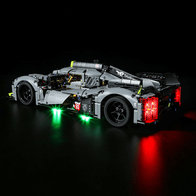 Luz LED para Lego-42156 Technic Peugeot 9X8 24H Le Mans Hybr