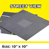 8 placas base clásicas de calle urbana de 10.0 x 10.0 in, bl