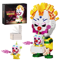 Juego de bloques de construcción Killer Klowns del espacio e