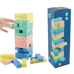 Tower Blox - Juego de 50 bloques de color pastel para niños