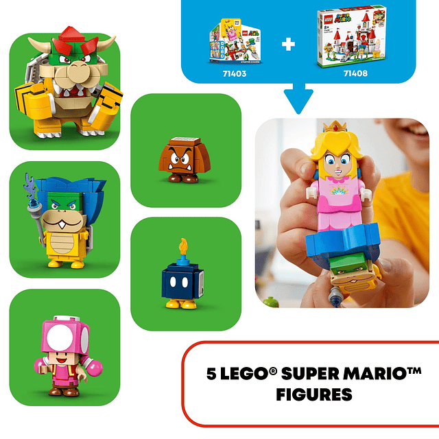 Super Mario Set de Expansión Castillo de Peach 71408, Juguet