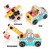 Juego de herramientas de madera para niños – 41 piezas Carro