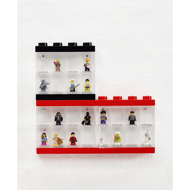 Vitrina para minifiguras LEGO, contenedor de almacenamiento