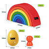 Cocteleras de huevos de plástico colorido, 6 piezas y juguet