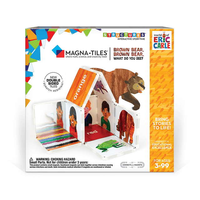 CreateOn Magna-Tiles Oso pardo, ¿qué ves? (La oruga muy hamb