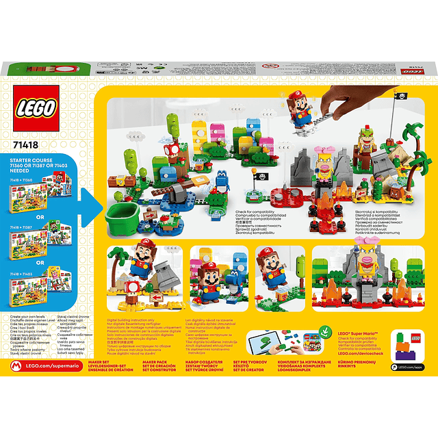 Super Mario Creative Box 71418 Bloques de juguete, regalo, a