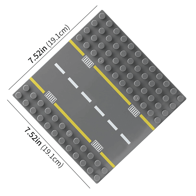 Placa base de carretera para bloques de construcción de mayo