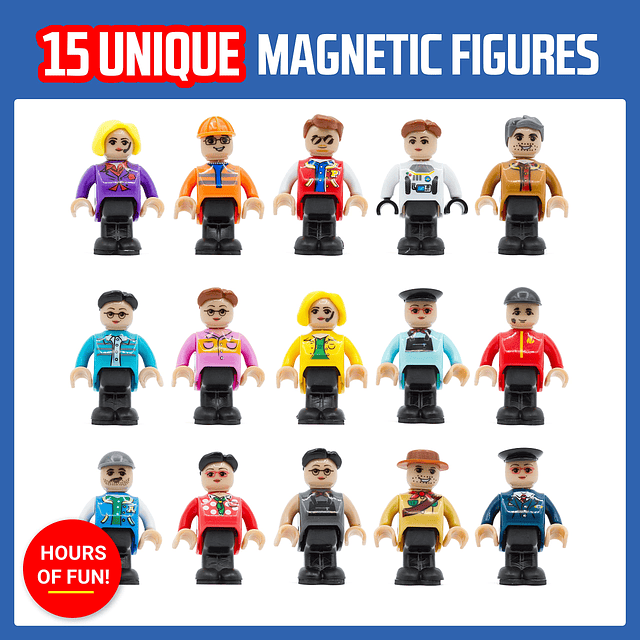 Juego comunitario de figuras magnéticas de 15 piezas - Perso