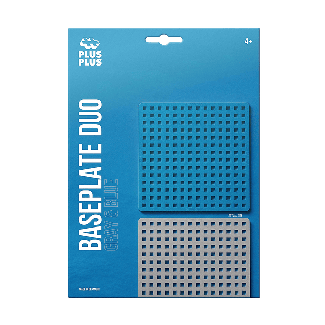 - Baseplate Duo, gris y azul - Accesorio de base para constr