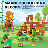 Juguetes de construcción de bloques magnéticos: juego de mun