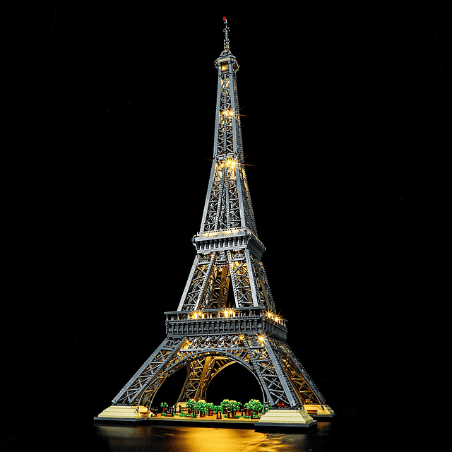 Luz LED para Lego-10307 Arquitectura Torre Eiffel Modelo de