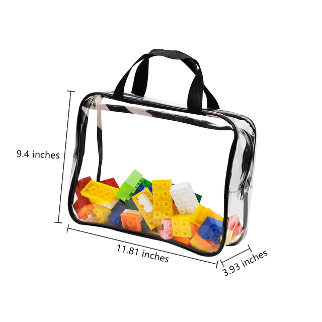 Bolsas transparentes para almacenamiento de juguetes, paquet