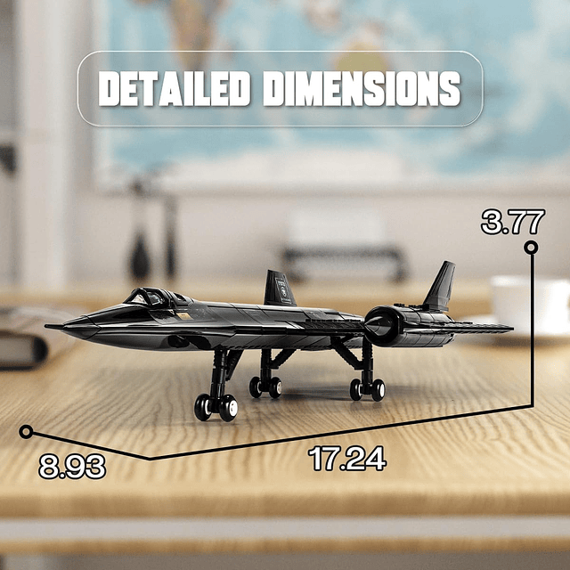 Military Series SR-71 Blackbird Air Force Juegos de bloques