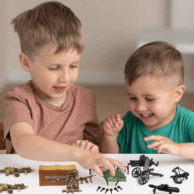 Paquete de armas Juego de juguetes para niños Minifiguras de