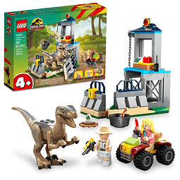 Jurassic Park Escape del Velociraptor 76957 Aprende a constr