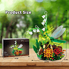 Juego de construcción de colección de insectos de flores y m