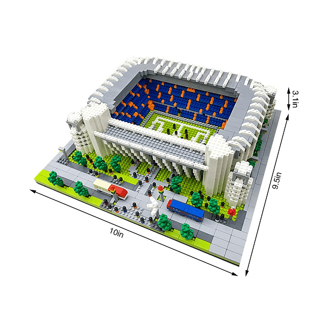 Micro Mini Bloques Real Madrid Estadio Edificio Modelo Set (