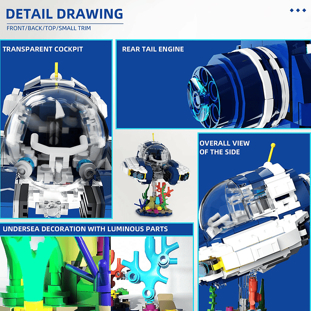 Submarine Sets Kit de construcción, Subnautica Submarine Set