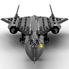 Military Series SR-71 - Juego de bloques de construcción de