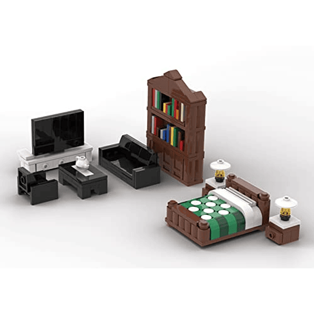 Toy Building Blocks Furniture Minifigure City Set Kit, para