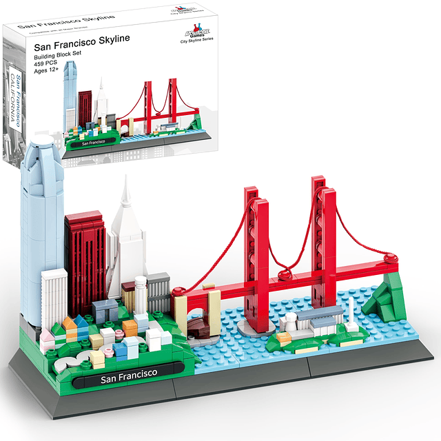 San Francisco Skyline Building Block Set (459 piezas) Incluy