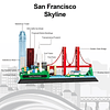 San Francisco Skyline Building Block Set (459 piezas) Incluy