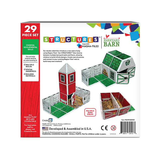 Magna-Tiles Juego de construcción de estructuras para niños,