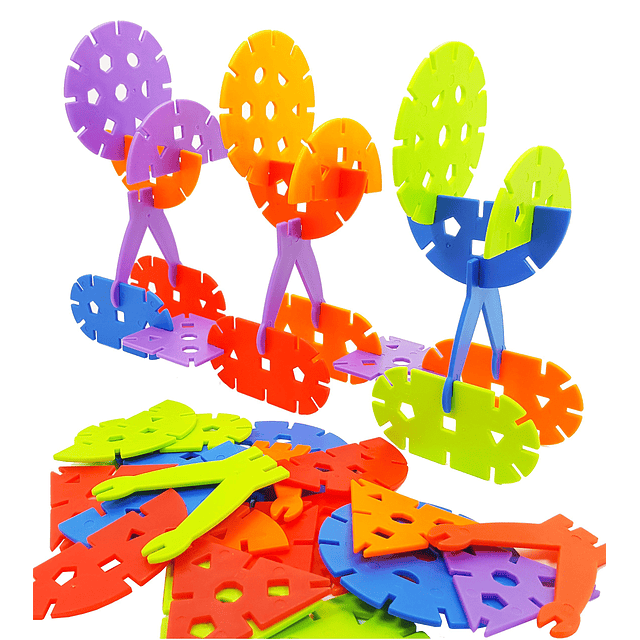 Rainbow Jumbo Creative Flakes Juego de 120 piezas - Juguetes