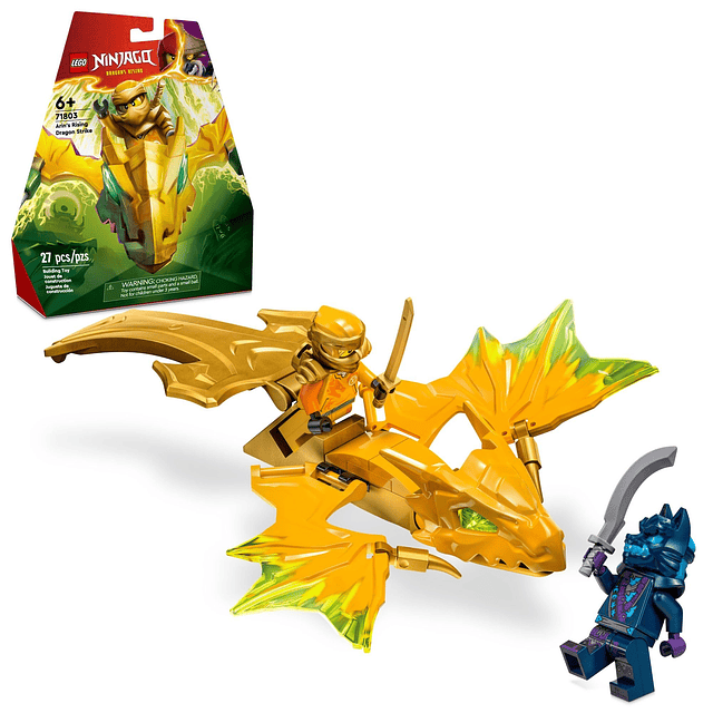 NINJAGO Arin's Rising Dragon Strike Toy, Juego de figuras de