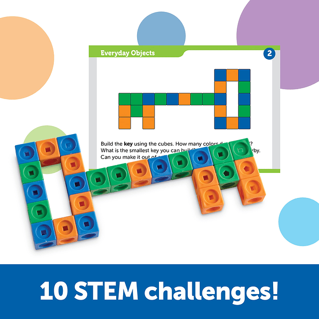 STEM Explorers MathLink Builders - 100 piezas, edades 5+, ac